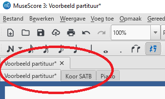MuseScore partijen